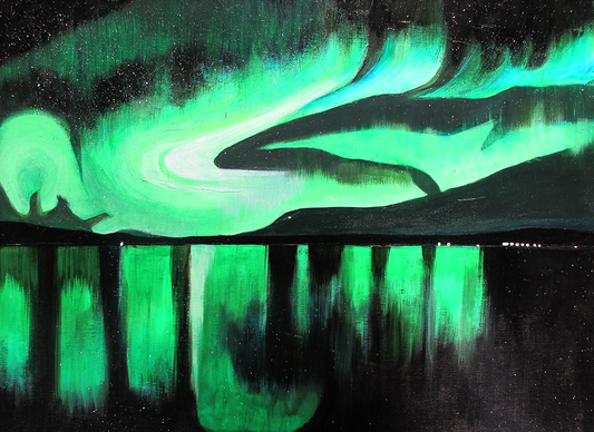 Aurora - Framed 16X20 Acrylic on Canvas Painting