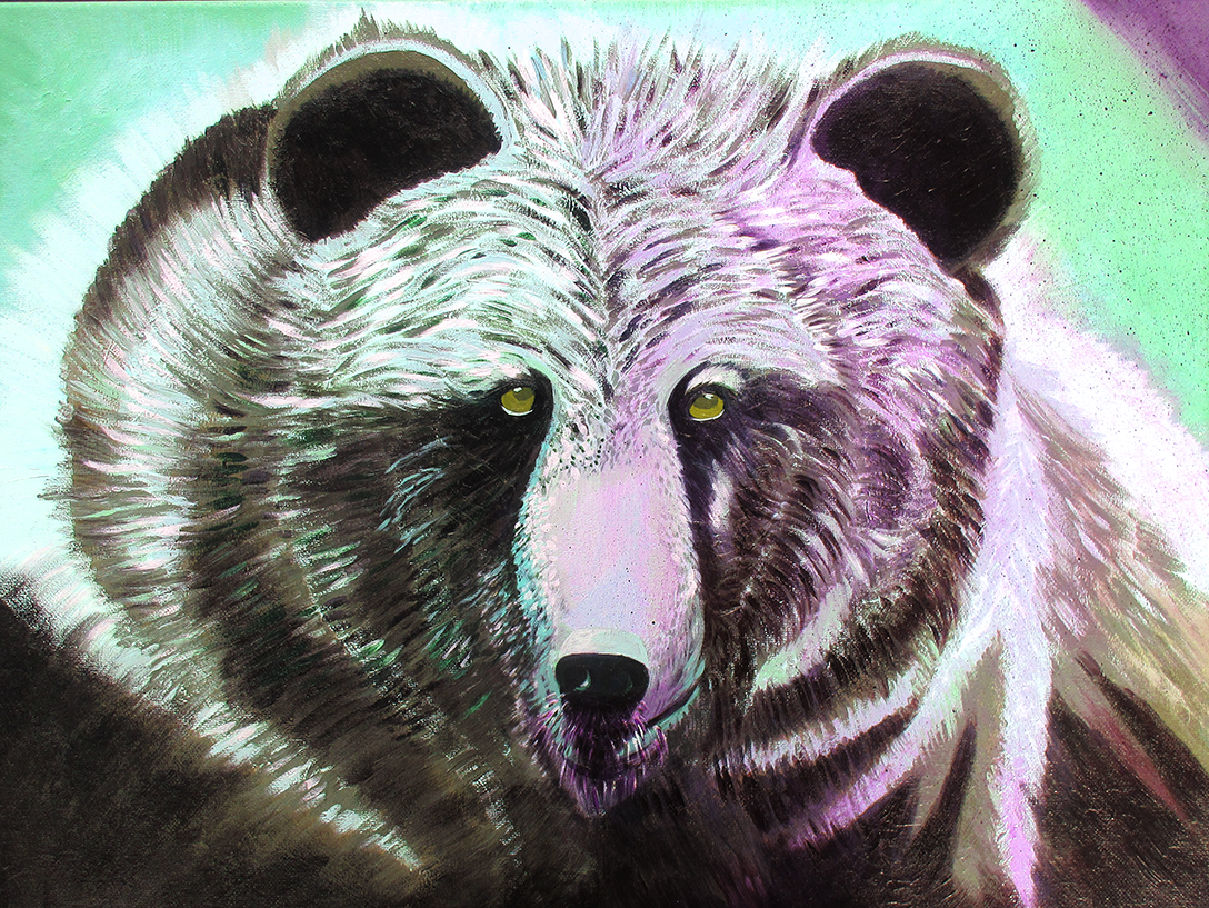 Mama Bear - Framed 16X20 Acrylic on Canvas Painting