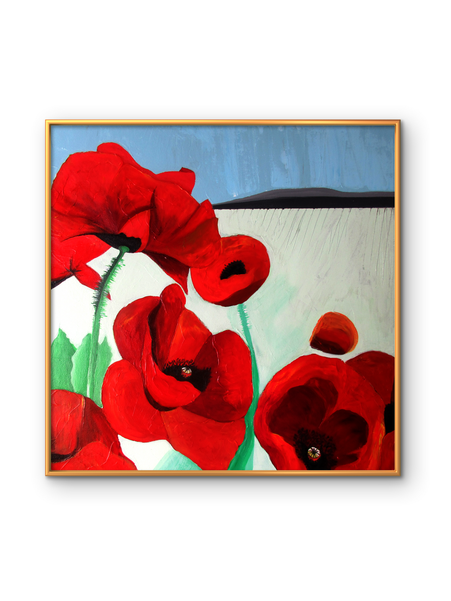 Nebo i Zemlja (Earth and Sky) - Set of Two 20X20 Original Acrylic on Canvas Paintings