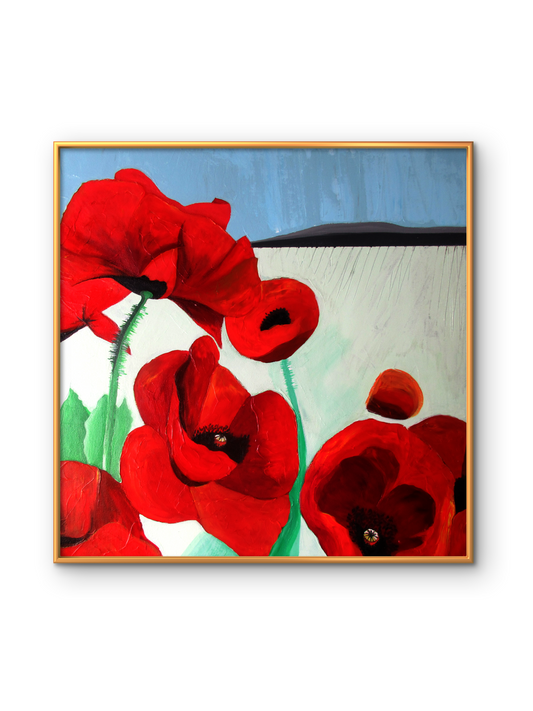 Nebo i Zemlja (Earth and Sky) - Set of Two 20X20 Original Acrylic on Canvas Paintings