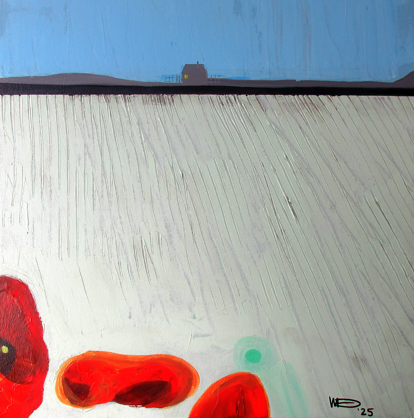 Nebo i Zemlja (Earth and Sky) - Set of Two 20X20 Original Acrylic on Canvas Paintings