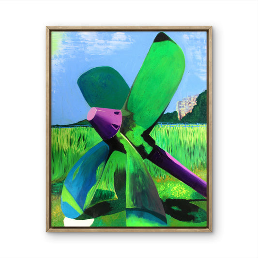Propeller - Framed 16X20 Acrylic on Canvas Painting