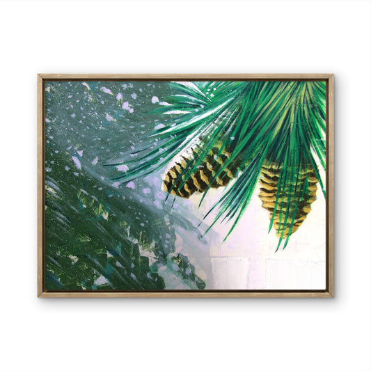 White Noise - Framed 16X20 Acrylic on Canvas Painting
